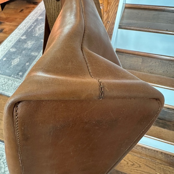 Whipping Post WP Standard Oversized Tan Leather Tote- VGUC - Picture 8 of 11